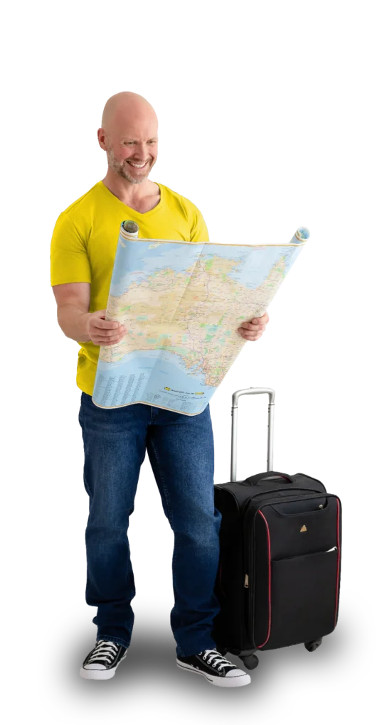 Scott Hewitt on location at a regional school visit